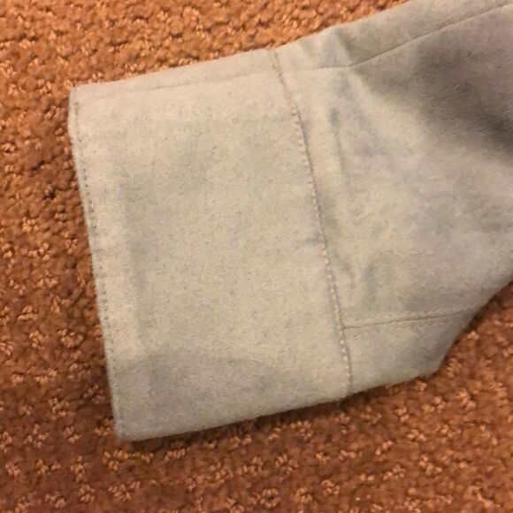 BCBGeneration Faux Suede Blue-ish Cropped Jacket Size Small - Picture 4 of 7